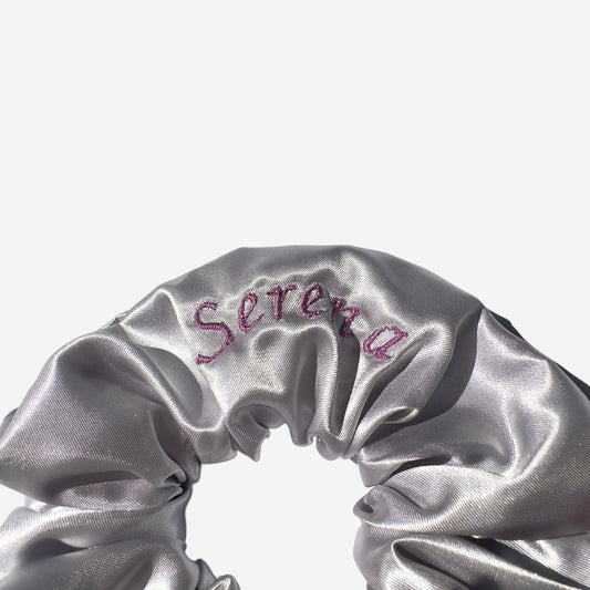Scrunchie Personalizzabile Argento | Grande