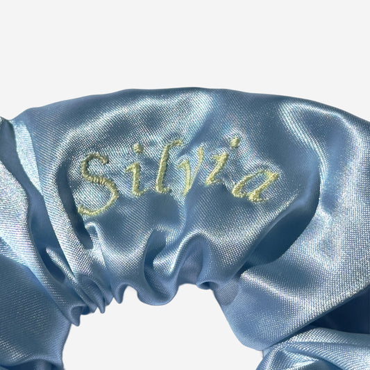 Scrunchie Personalizzabile Azzurro | Grande