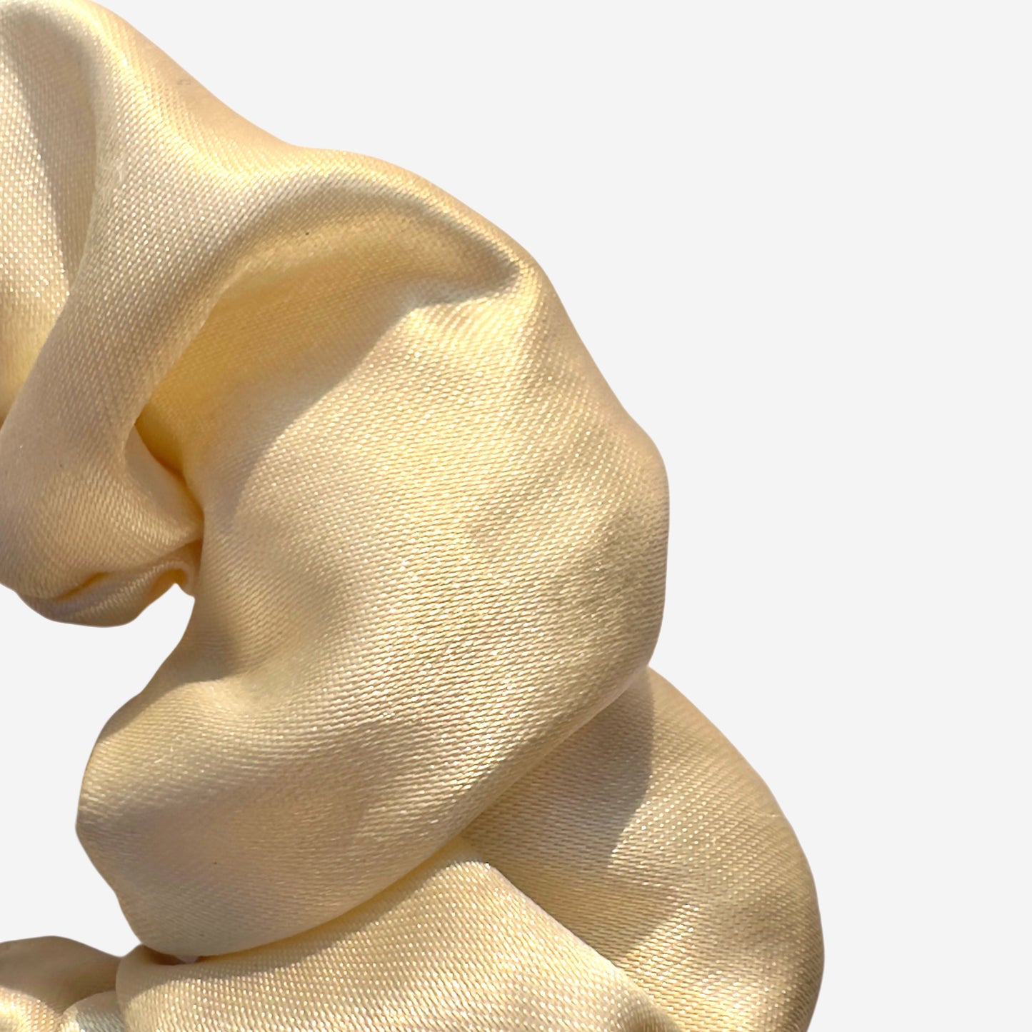 Elastico per Capelli Personalizzabile in Raso Beige | Medio