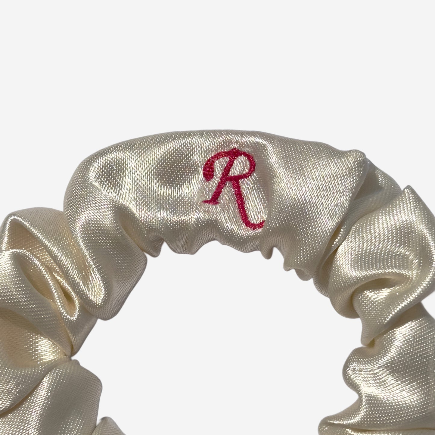 Elastico per Capelli Personalizzabile in Raso Beige | Piccolo
