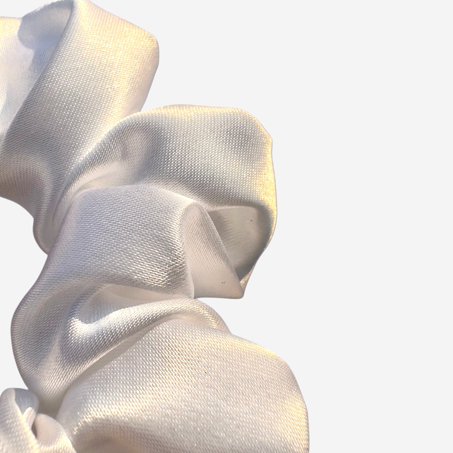 Elastico per Capelli Personalizzabile in Raso Bianco | Medio