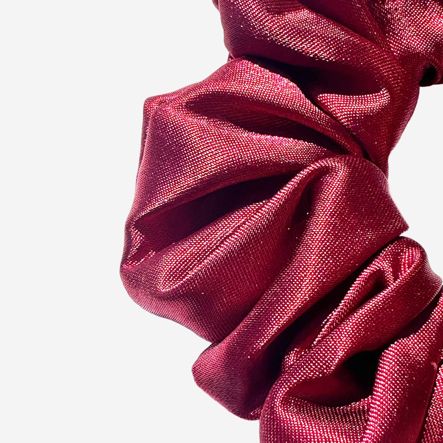 Customizable Burgundy Satin Scrunchie | Medium