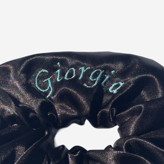 Scrunchie Personalizzabile Nero | Grande