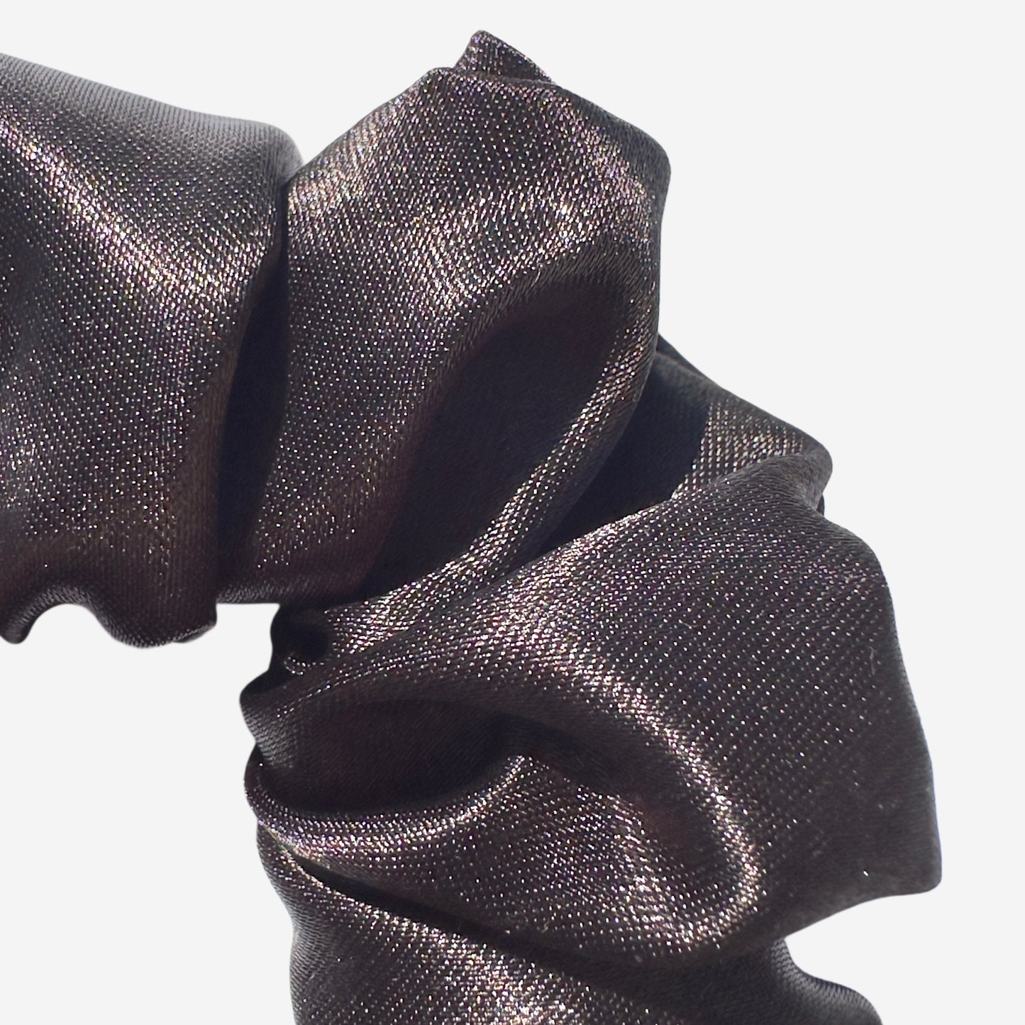 Elastico per Capelli Personalizzabile in Raso Nero | Medio