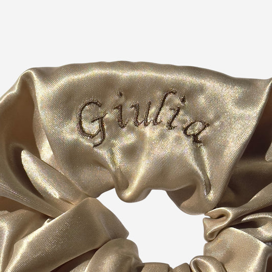 Scrunchie Personalizzabile Oro | Grande