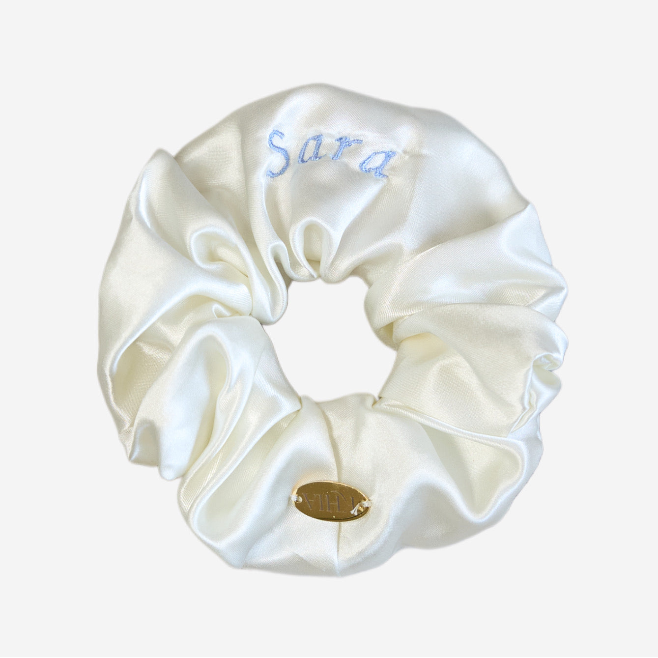 Scrunchie Personalizzabile Panna | Grande