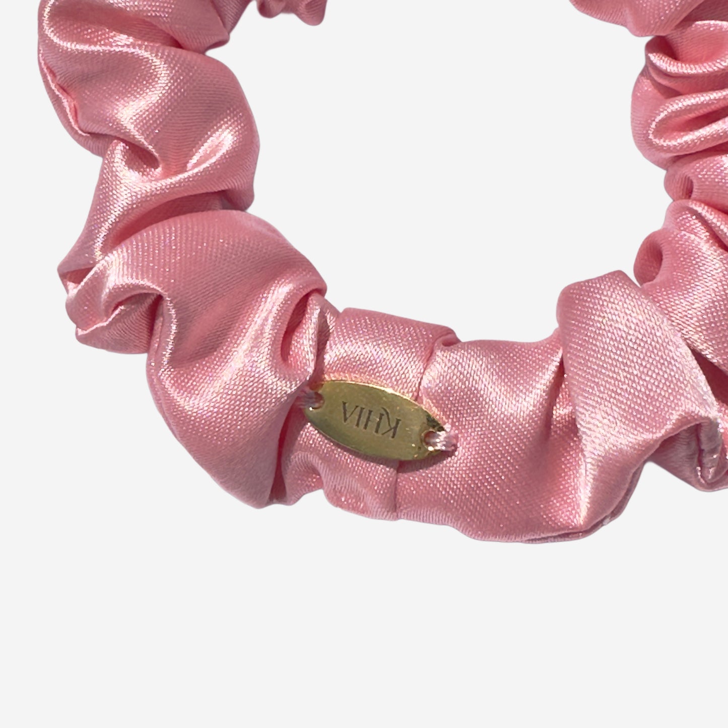 Elastico per Capelli Personalizzabile in Raso Rosa | Piccolo