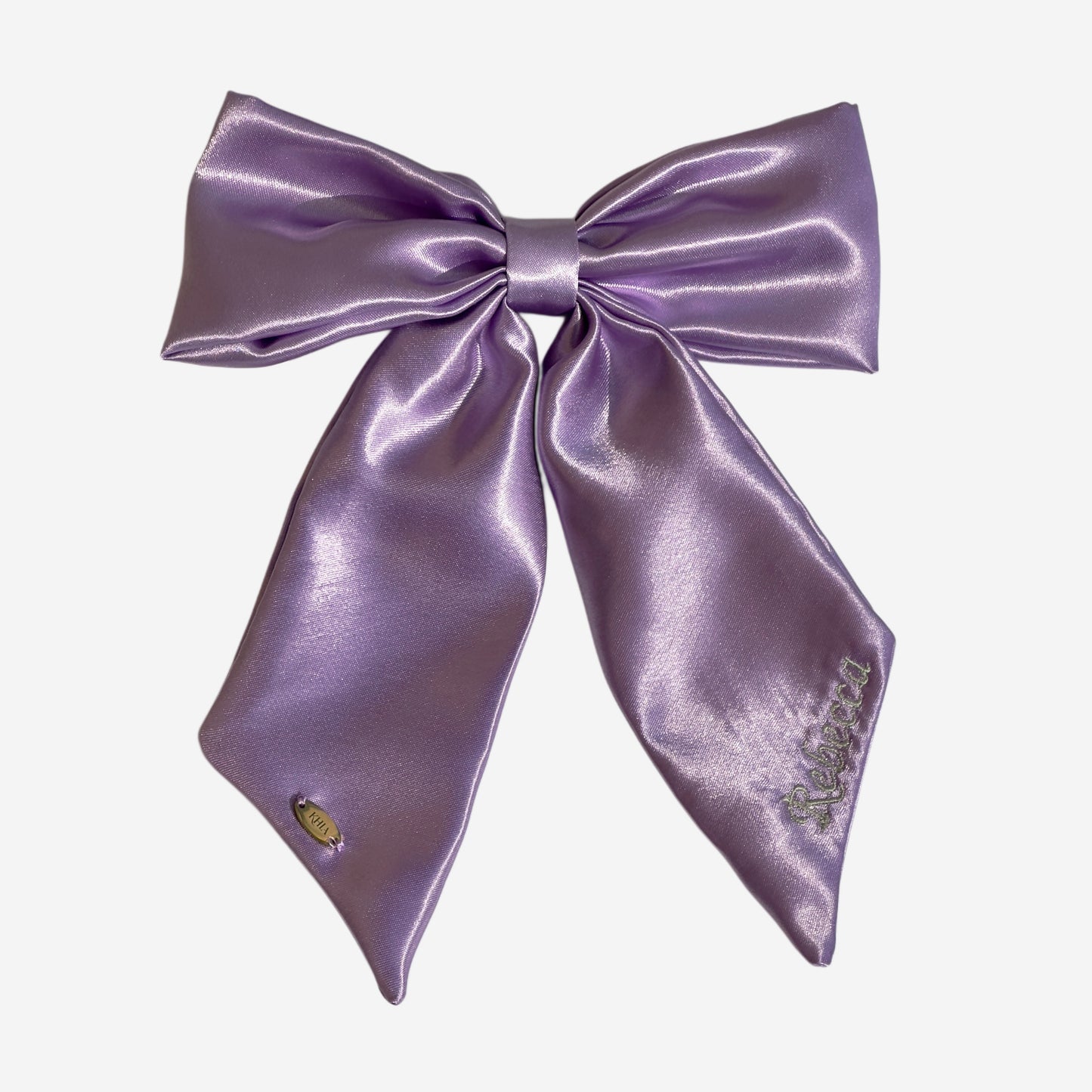 Customizable Satin Hair Scrunchie in Lilac | Medium