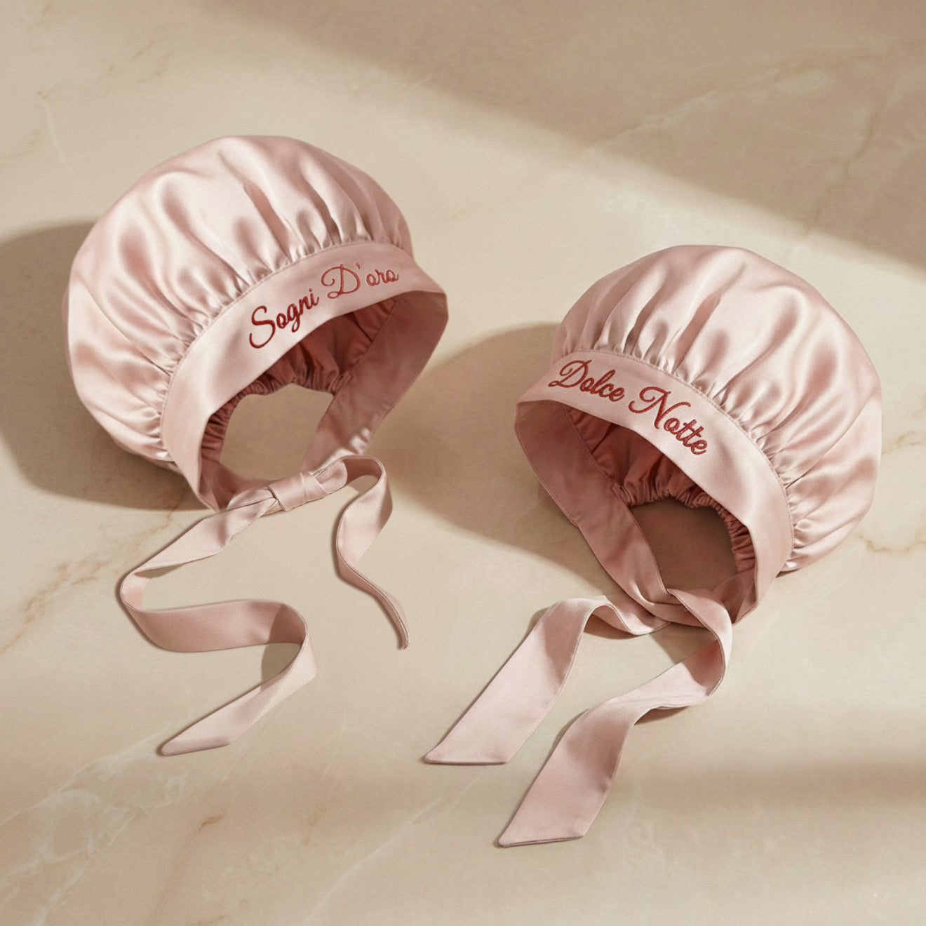 2 Bonnet in Seta Personalizzati