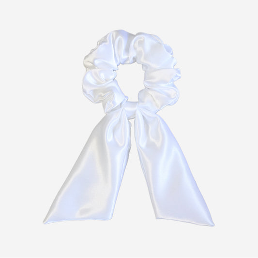 Scrunchie con Code Personalizzabile Bianco