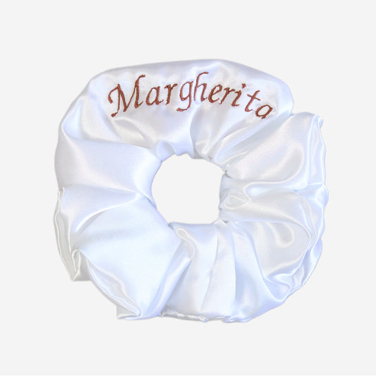 Scrunchie Personalizzabile Bianco | Grande