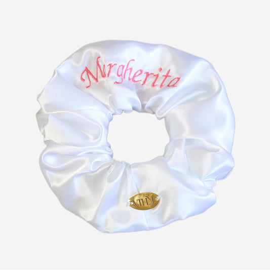 Scrunchie Personalizzabile Bianco | Grande