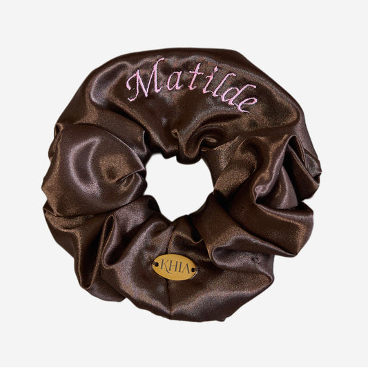 Scrunchie Personalizzabile Marrone | Grande
