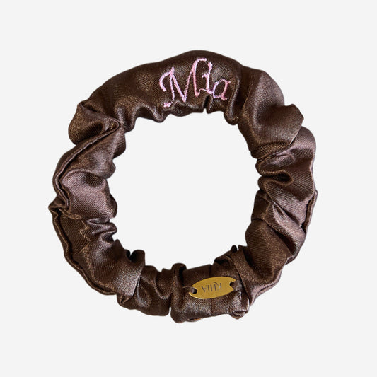 Scrunchie Personalizzabile Marrone | Piccolo