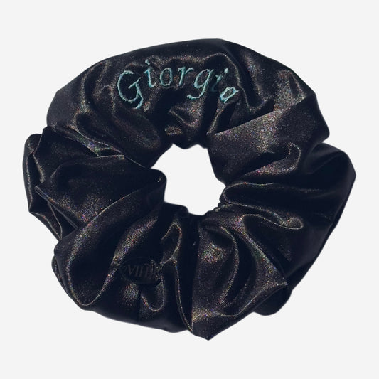 Elastico per Capelli Personalizzabile in Raso Nero | Grande