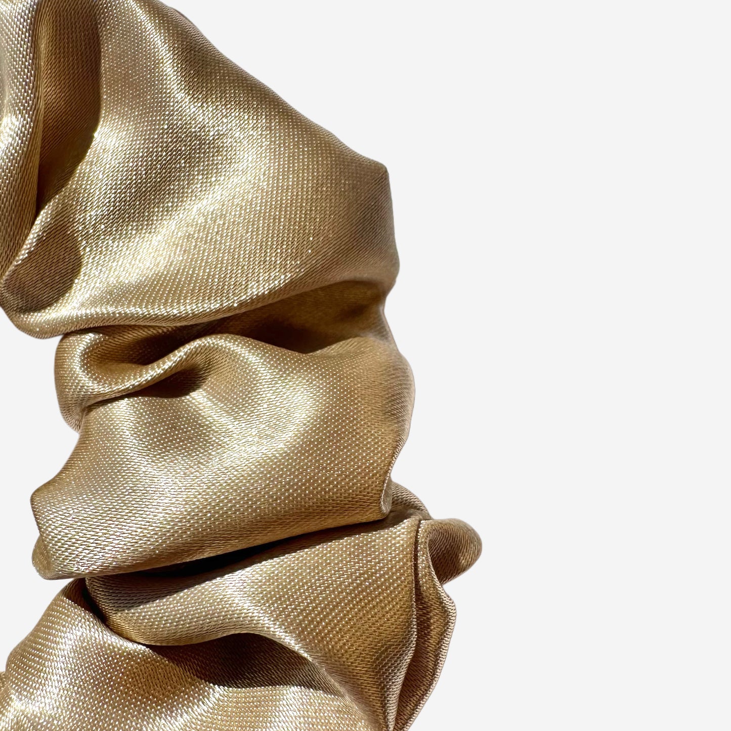 Elastico per Capelli Personalizzabile in Raso Oro | Medio
