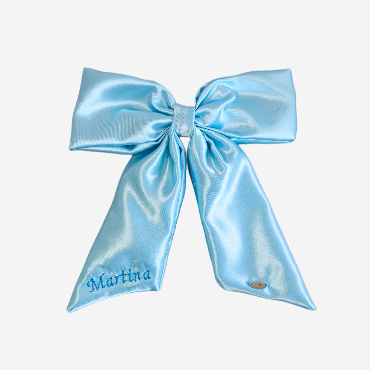 Fiocco Personalizzato in Raso Azzurro