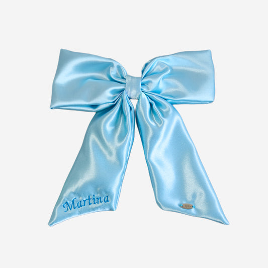 Fiocco Personalizzato in Raso Azzurro