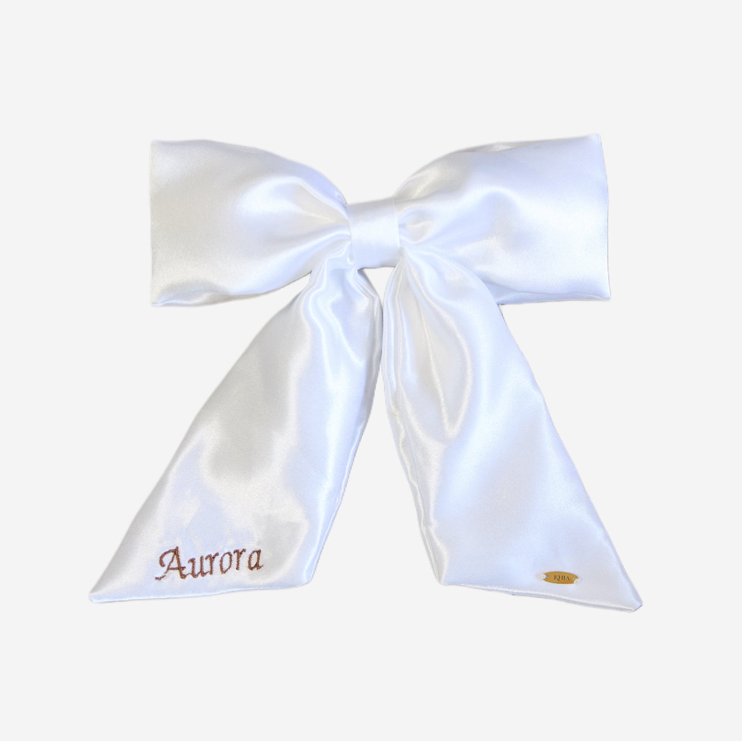 Fiocco Personalizzato in Raso Bianco