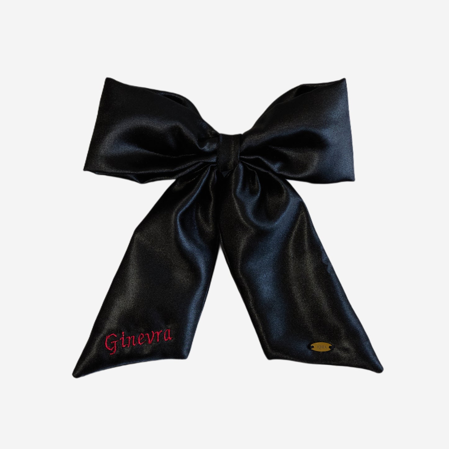 Fiocco Personalizzato in Raso Nero