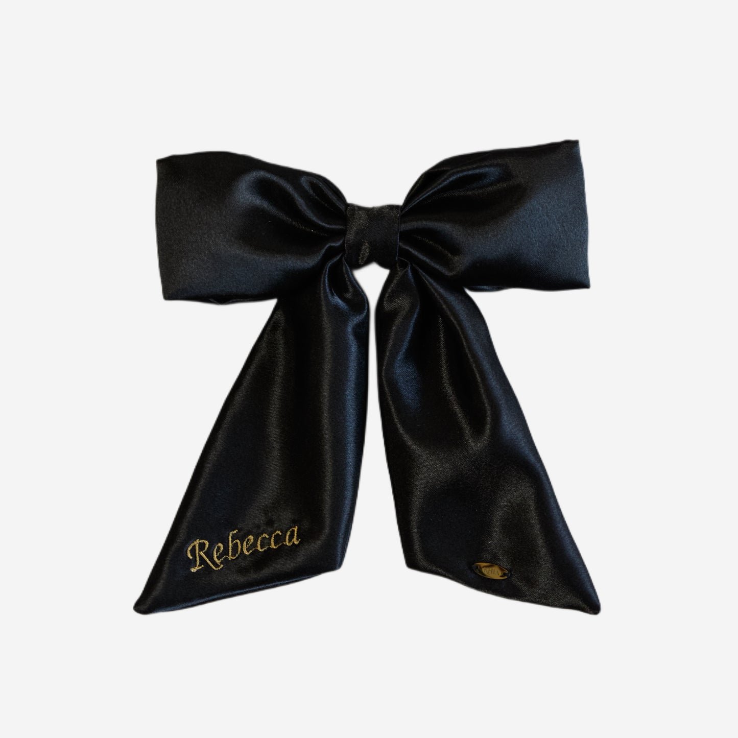 Fiocco Personalizzato in Raso Nero