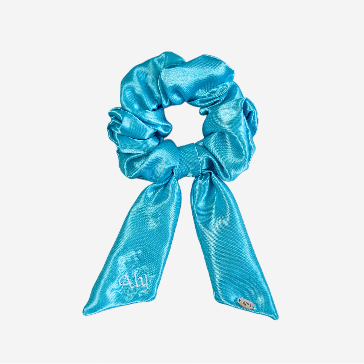 Scrunchie con Code Personalizzabile Azzurro Scuro