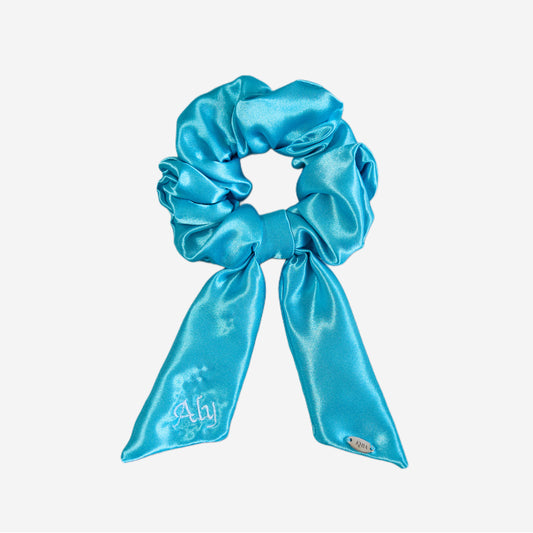 Scrunchie con Code Personalizzabile Azzurro Scuro